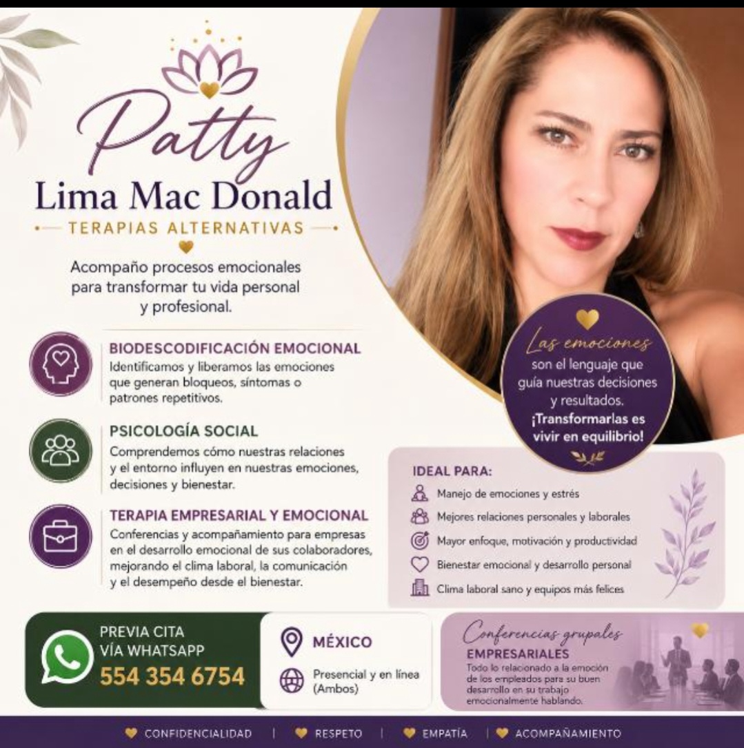 Información sobre biodescodificación emocional, psicología social y terapia empresarial